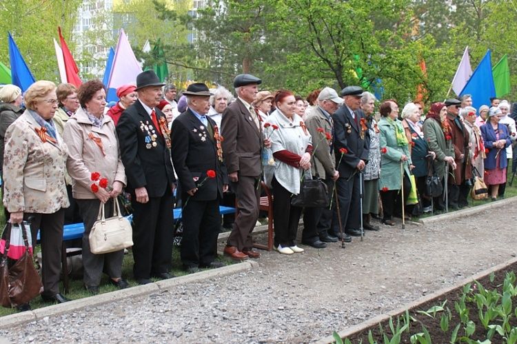 В Октябрьском районе Уфы прошёл митинг, посвящённый 70-летию Великой Победы