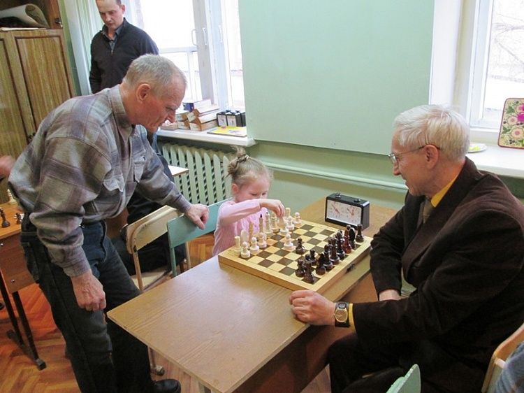 Прошел шахматный турнир среди ветеранов