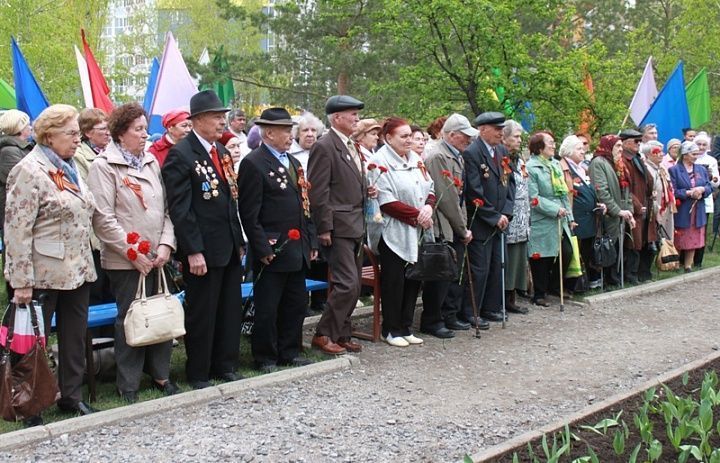 В Октябрьском районе Уфы прошёл митинг, посвящённый 70-летию Великой Победы