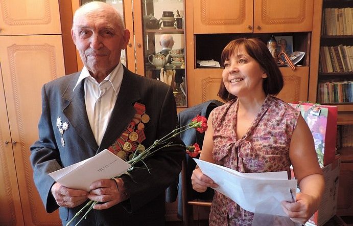 В преддверии 70-летия Великой Победы ветераны Великой Отечественной войны Октябрьского района получают персональные поздравления