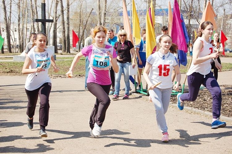 В Советском районе прошла эстафета школьников, посвященная 70 - летию Победы в Великой Отечественной войне